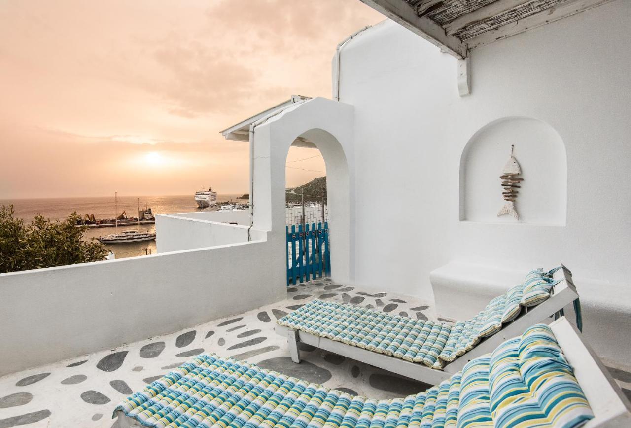 Sunny Guest House New Port Mykonos トゥルロス エクステリア 写真
