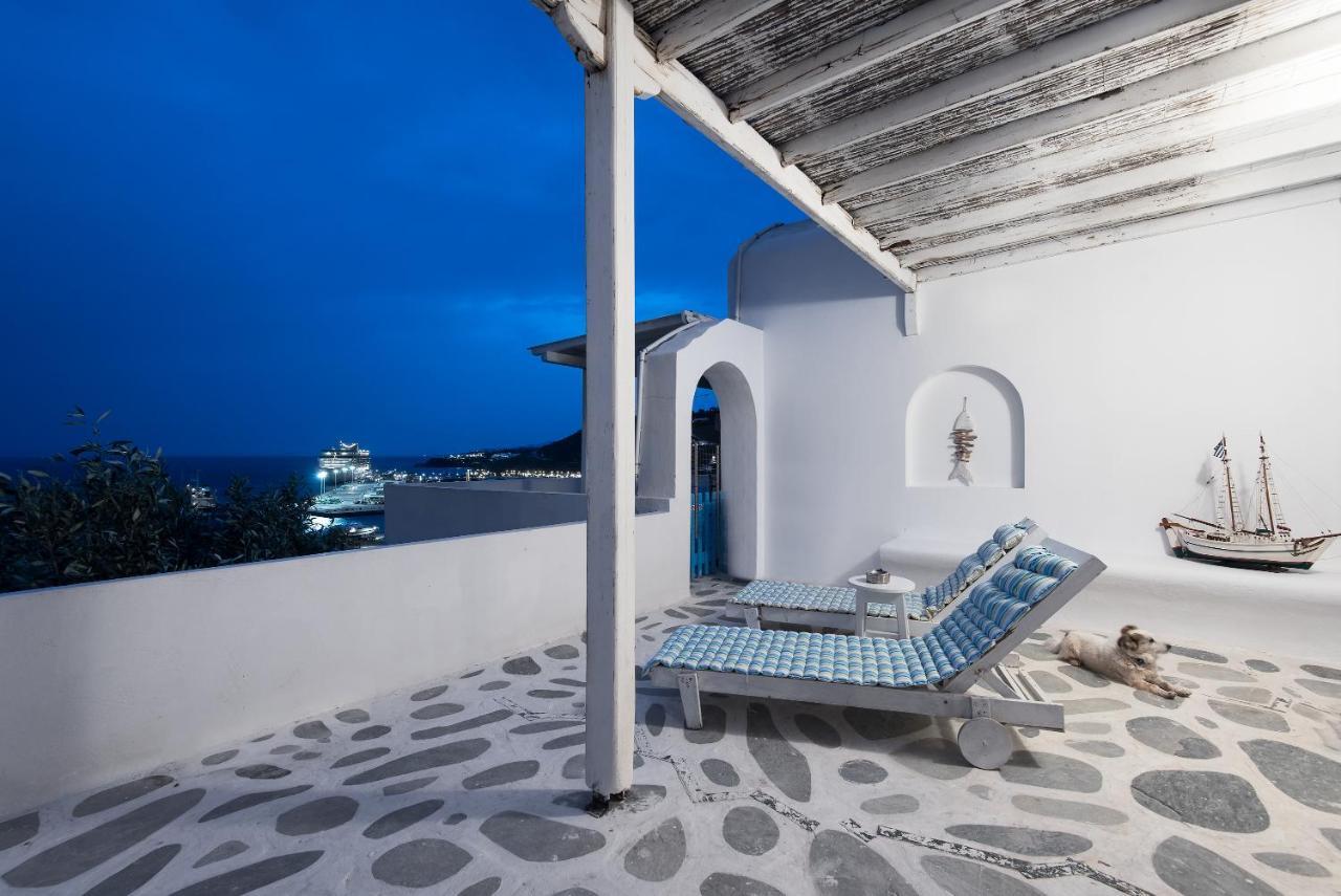 Sunny Guest House New Port Mykonos トゥルロス エクステリア 写真